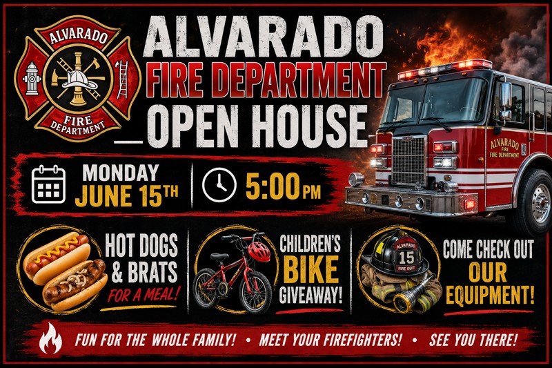 Alvarado Fire Open House