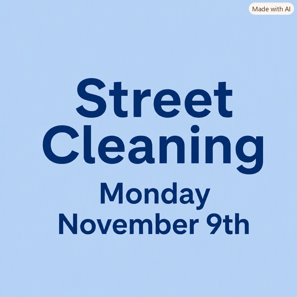 Street Cleaning November 9th