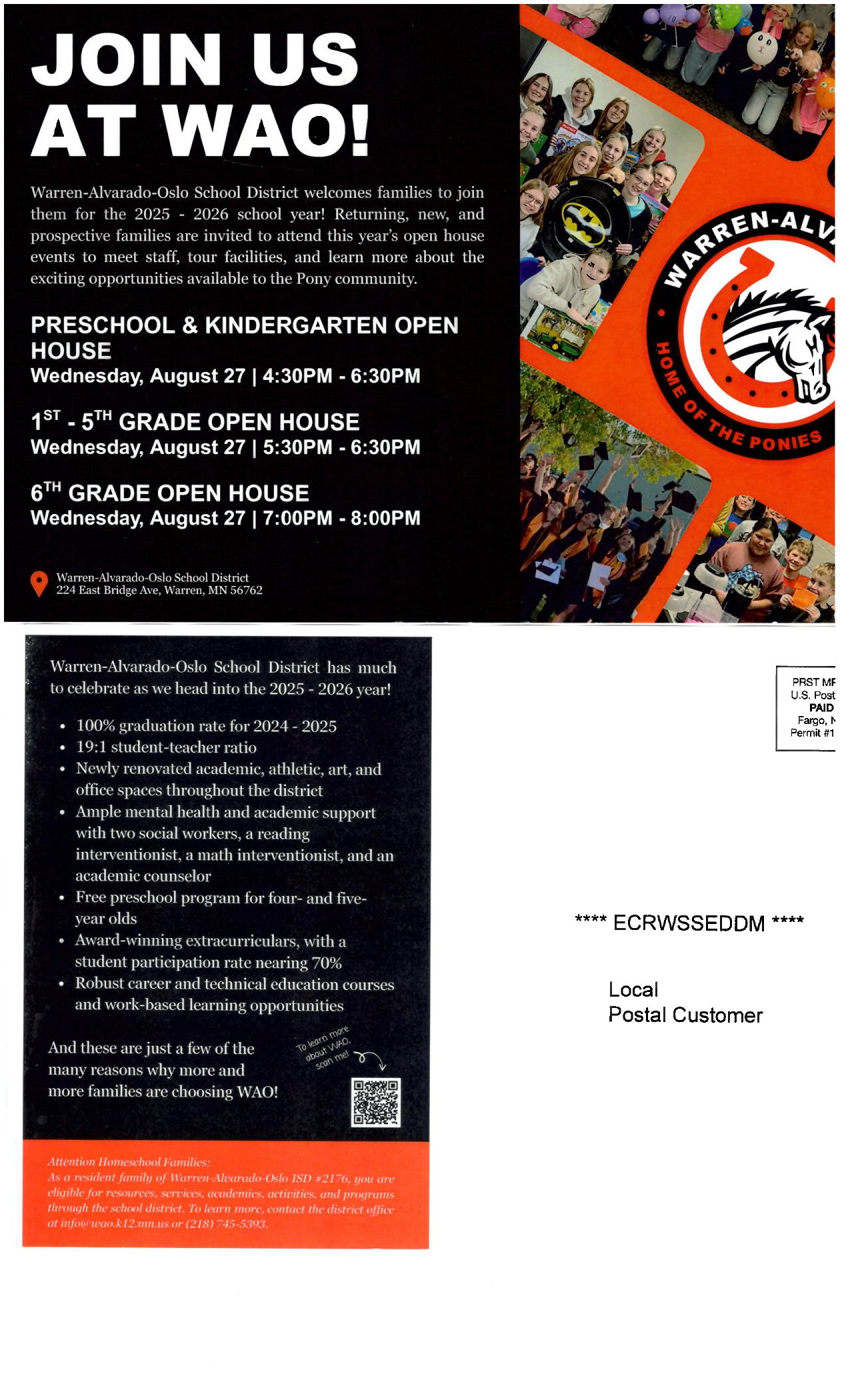 WAO Open House School Registration
