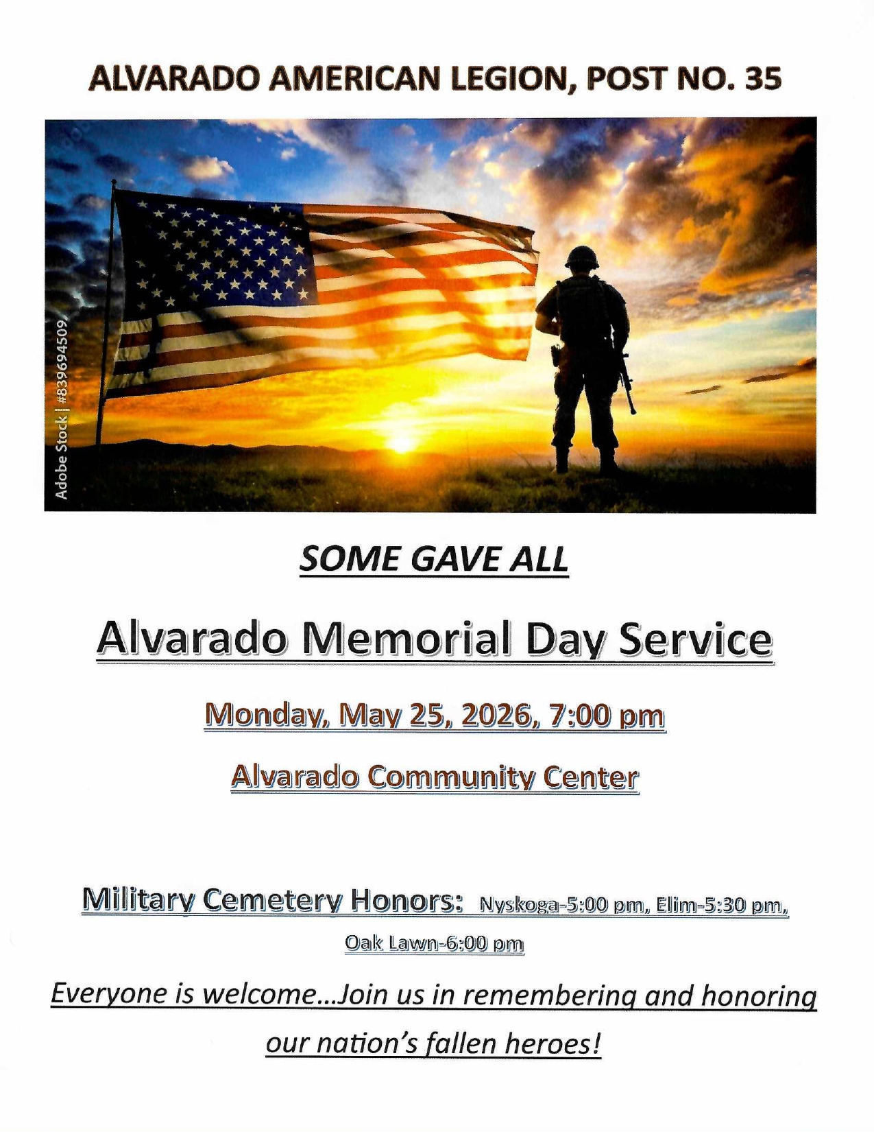 Memorial Day Service